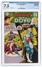 HAWK AND THE DOVE #1 AUGUST-SEPTEMBER 1968 CGC 7.5 VF-.