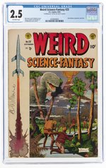 WEIRD SCIENCE-FANTASY #25 SEPTEMBER 1954 CGC 2.5 GOOD+.