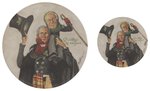 PAIR OF BUSH & CHENEY "A CHRISTMAS CAROL" BRIAN CAMPBELL JUGATE BUTTONS.