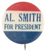 "AL SMITH FOR PRESIDENT" SLOGAN BUTTON HAKE #48.