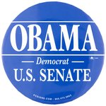 OBAMA DEMOCRAT U.S. SENATE BUTTON.