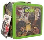 "UNIVERSAL'S MOVIE MONSTERS" UNUSED METAL LUNCHBOX WITH THERMOS.