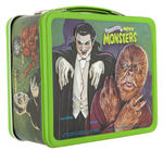 "UNIVERSAL'S MOVIE MONSTERS" UNUSED METAL LUNCHBOX WITH THERMOS.