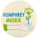 HUMPHREY/MUSKIE FLOWER CHILD BUTTON.