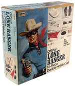OFFICIAL THE LONE RANGER 10-PC. DOUBLE HOLSTER SET IN BOX.