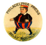 "BILLY BOUNCE" EARLY NEWSPAPER BUTTON/ART POSSIBLY BY DENSLOW OF OZ FAME FROM HAKE COLLECTION & CPB.