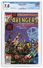 AVENGERS ANNUAL #7 1977 CGC 7.0 FINE/VF.