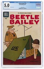 BEETLE BAILEY #9 FEBRUARY-APRIL 1957 CGC 5.0 VG/FINE.