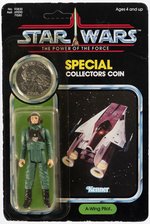 STAR WARS: THE POWER OF THE FORCE (1985) - A-WING PILOT 92 BACK CARDED ACTION FIGURE.