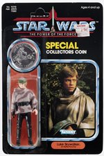 STAR WARS: THE POWER OF THE FORCE (1985) - LUKE SKYWALKER (IN BATTLE PONCHO) 92 BACK CARDED ACTION FIGURE.