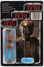 PALITOY STAR WARS: RETURN OF THE JEDI (1983) - EV-9D9 TRI-LOGO 70-BACK CARDED ACTION FIGURE.