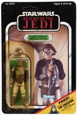 STAR WARS: RETURN OF THE JEDI (1983) - LANDO CALRISSIAN (SKIFF GUARD DISGUISE) 65 BACK-C CARDED ACTION FIGURE.