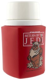 STAR WARS: RETURN OF THE JEDI (1983) - UNUSED METAL LUNCHBOX WITH THERMOS.