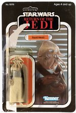 STAR WARS: RETURN OF THE JEDI - SQUID HEAD 65 BACK-A CARDED ACTION FIGURE (PULLED BLISTER & POP).