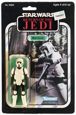 STAR WARS: RETURN OF THE JEDI (1983) - BIKER SCOUT 65 BACK-A CARDED ACTION FIGURE.