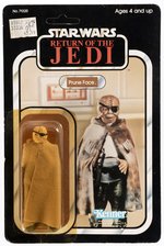 STAR WARS: RETURN OF THE JEDI (1983) - PRUNE FACE 77 BACK-A CARDED ACTION FIGURE.