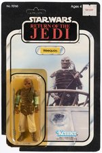 STAR WARS: RETURN OF THE JEDI (1983) - WEEQUAY 65 BACK-A CARDED ACTION FIGURE (CUT BLISTER & POP).