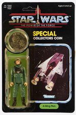 STAR WARS: THE POWER OF THE FORCE (1985) - A-WING PILOT 92 BACK CARDED ACTION FIGURE.