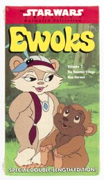 STAR WARS - EWOKS VOL. 2 VHS TAPE EPISODES: "THE HAUNTED VILLAGE/BLUE HARVEST" FACTORY SEALED.