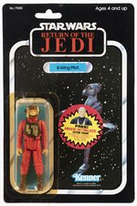 STAR WARS: RETURN OF THE JEDI (1983) - B-WING PILOT 77 BACK-B  CARDED ACTION FIGURE.
