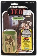 STAR WARS: RETURN OF THE JEDI (1983) - CHIEF CHIRPA 77 BACK-A CARDED ACTION FIGURE.