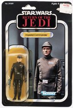 STAR WARS: RETURN OF THE JEDI (1983) - IMPERIAL COMMANDER 65 BACK-B CARDED ACTION FIGURE.