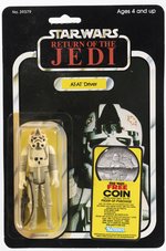 STAR WARS: RETURN OF THE JEDI (1983) - AT-AT DRIVER 77 BACK-A CARDED ACTION FIGURE.