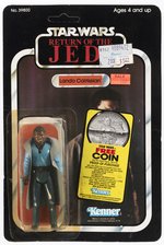 STAR WARS: RETURN OF THE JEDI (1983) - LANDO CALRISSIAN 77 BACK-A CARDED ACTION FIGURE.
