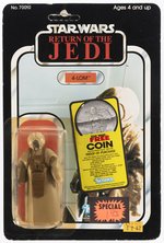 STAR WARS: RETURN OF THE JEDI (1983) - 4-LOM 77 BACK-A CARDED ACTION FIGURE.