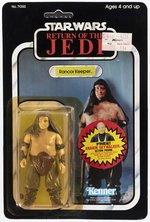 STAR WARS: RETURN OF THE JEDI (1983) - RANCOR KEEPER 77 BACK-B CARDED ACTION FIGURE.