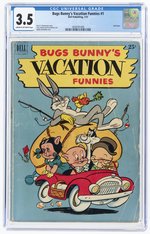 BUGS BUNNY'S VACATION FUNNIES #1 JULY 1951 CGC 3.5 VG-.