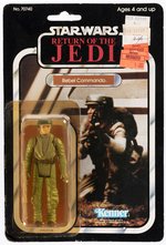 STAR WARS: RETURN OF THE JEDI (1983) - REBEL COMMANDO 77 BACK-A CARDED ACTION FIGURE.