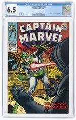 CAPTAIN MARVEL #7 NOVEMBER 1968 CGC 6.5 FINE+.