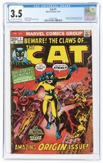 CAT #1 NOVEMBER 1972 CGC 3.5 VG- (FIRST CAT).