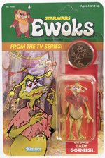 STAR WARS: EWOKS (1985) - LADY GORNEESH SCOUT CARDED ACTION FIGURE.