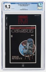 CEREBUS: HIGH SOCIETY #1 FEBRUARY 1990 CGC 9.2 NM-.