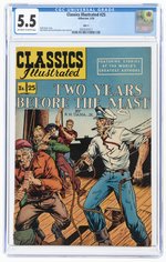 CLASSICS ILLUSTRATED #25 MAY 1950 CGC 5.5 FINE- (TWO YEARS BEFORE THE MAST).