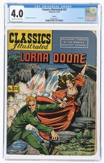 CLASSICS ILLUSTRATED #32 OCTOBER 1949 CGC 4.0 VG (LORNA DOONE).