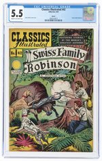 CLASSICS ILLUSTRATED #42 AUGUST 1949 CGC 5.5 FINE- (SWISS FAMILY ROBINSON).