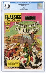 CLASSICS ILLUSTRATED #69 SEPTEMBER 1951 CGC 4.0 VG (AROUND THE WORLD IN 80 DAYS).