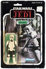 STAR WARS: RETURN OF THE JEDI (1983) - BIKER SCOUT 77 BACK-A CARDED ACTION FIGURE.