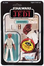 STAR WARS: RETURN OF THE JEDI (1983) - ADMIRAL ACKBAR 65 BACK-D CARDED ACTION FIGURE.