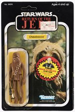 STAR WARS: RETURN OF THE JEDI (1983) - CHEWBACCA 79 BACK-B CARDED ACTION FIGURE.
