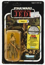 STAR WARS: RETURN OF THE JEDI (1983) - TEEBO 77 BACK-A CARDED ACTION FIGURE.