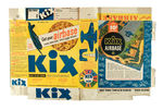KIX AIR BASE CEREAL BOX WITH LARGE FOLD-OUT PREMIUM.