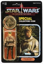 STAR WARS: THE POWER OF THE FORCE (1985) - LUKE SKYWALKER (IN BATTLE PONCHO) 92 BACK CARDED ACTION FIGURE.