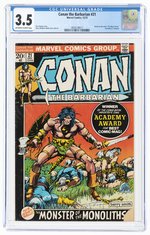 CONAN THE BARBARIAN #21 DECEMBER 1972 CGC 3.5 VG-.