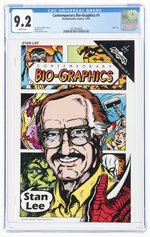 CONTEMPORARY BIO-GRAPHICS #1 DECEMBER 1991 CGC 9.2 NM- (STAN LEE).