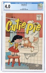 CUTIE PIE #1 MAY 1955 CGC 4.0 VG.