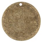 HENRY CLAY DeWITT 1844-36 BRASS CAMPAIGN PORTRAIT TOKEN.